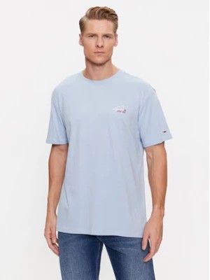 Zdjęcie produktu Tommy Jeans T-Shirt Small Flag DM0DM17714 Niebieski Classic Fit