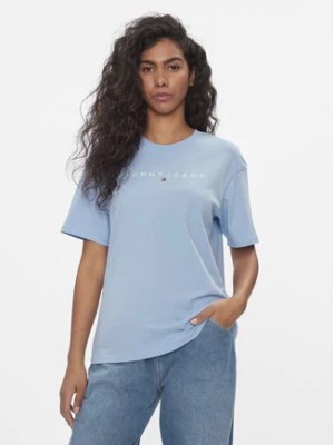 Zdjęcie produktu Tommy Jeans T-Shirt Tjw Rlx New Linear Tee DW0DW17836 Błękitny Relaxed Fit