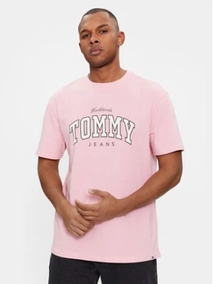 Zdjęcie produktu Tommy Jeans T-Shirt Varsity DM0DM18287 Różowy Regular Fit