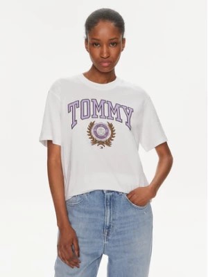 Zdjęcie produktu Tommy Jeans T-Shirt Varsity DW0DW17824 Biały Relaxed Fit