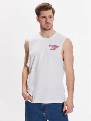 Zdjęcie produktu Tommy Jeans Tank top Basketball DM0DM16307 Biały Relaxed Fit