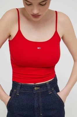 Zdjęcie produktu Tommy Jeans top 2-pack damski kolor czerwony DW0DW18148