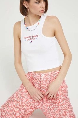 Zdjęcie produktu Tommy Jeans top damski kolor biały