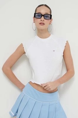Zdjęcie produktu Tommy Jeans top damski kolor biały DW0DW17884