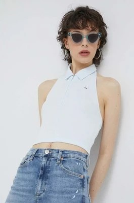 Zdjęcie produktu Tommy Jeans top damski kolor niebieski