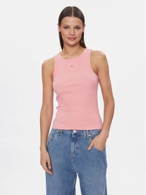 Zdjęcie produktu Tommy Jeans Top Essential DW0DW17382 Różowy Slim Fit