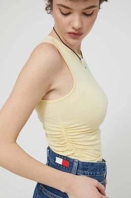 Zdjęcie produktu Tommy Jeans top kolor żółty DW0DW17893