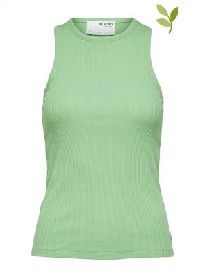 Zdjęcie produktu SELECTED FEMME Top "Anna" w kolorze zielonym rozmiar: XL