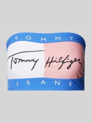 Zdjęcie produktu Top bandażowy krótki z nadrukiem z logo model ‘HERITAGE’ Tommy Hilfiger