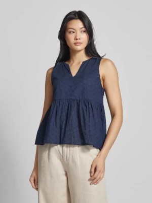 Zdjęcie produktu Top bluzkowy z wiskozy z dekoltem w serek model ‘KATTY’ Vero Moda