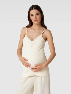 Zdjęcie produktu Top ciążowy z drobnym prążkowaniem model ‘EMILY’ Mamalicious