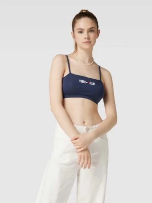 Zdjęcie produktu Top krótki ze regulowanymi, cienkimi ramiączkami model ‘ARCHIVE’ Tommy Jeans