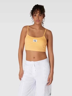 Zdjęcie produktu Top typu bralette z naszywką z logo Calvin Klein Jeans