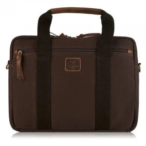 Zdjęcie produktu Włoska torba na laptopa z uchwytem na walizkę brązowa Merg