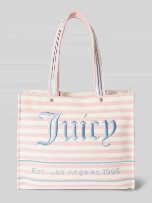 Zdjęcie produktu Torba shopper z wzorem w paski Juicy Couture