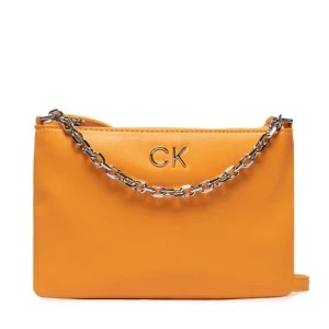 Zdjęcie produktu Torebka Calvin Klein Jeans Re Lock Ew Crossbody W Chain K60K609115 Pomarańczowy