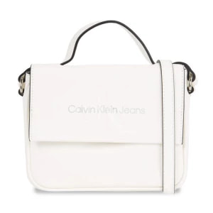 Zdjęcie produktu Torebka Calvin Klein Jeans Sculpted Boxy Flap Cb20 Mono K60K610829 White/Silver Logo 0LI