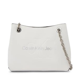 Zdjęcie produktu Torebka Calvin Klein Jeans Sculpted Shoulder Bag24 Mono K60K607831 White/Silver Logo 0LI