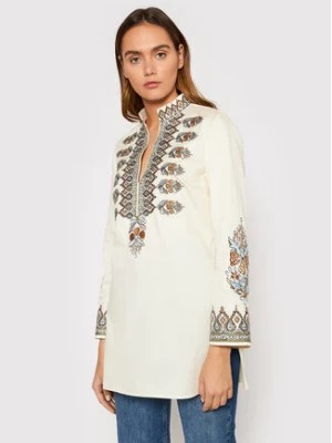 Zdjęcie produktu Tory Burch Tunika Embroidered 87518 Beżowy Relaxed Fit