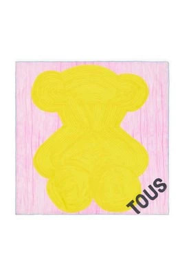Zdjęcie produktu Tous chusta damska kolor różowy wzorzysta