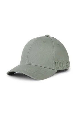 Zdjęcie produktu Tous czapka z daszkiem bawełniana kolor zielony gładka 2002040048