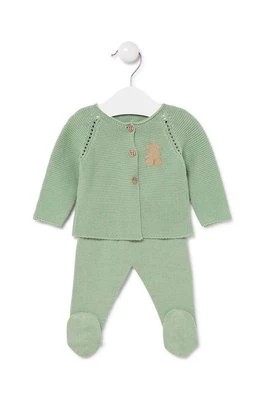 Zdjęcie produktu Tous komplet bawełniany niemowlęcy kolor zielony