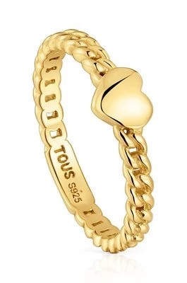 Zdjęcie produktu Tous pierścionek ze srebra pokrytego złotem 1004106712
