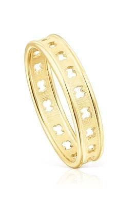 Zdjęcie produktu Tous pierścionek ze srebra pokrytego złotem