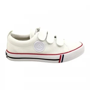 Zdjęcie produktu Trampki buty dziecięce na rzepy American Club LH63/22 White białe
