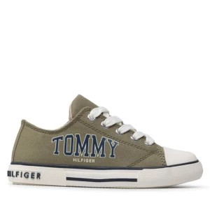 Zdjęcie produktu Trampki Tommy Hilfiger Low Cut Lace-Up Sneaker T3X4-32208-1352 M Military Green 414