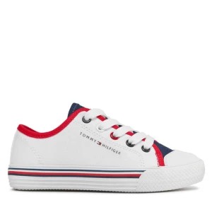 Zdjęcie produktu Trampki Tommy Hilfiger Low Cut Up Sneaker T3X9-33325-0890 M White/Blue/Red Y003