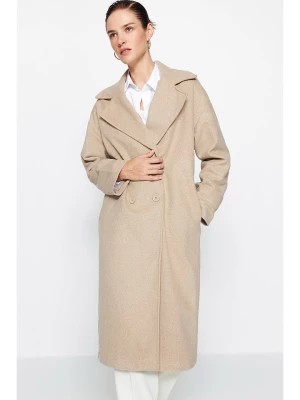 Zdjęcie produktu trendyol Płaszcz przejściowy w kolorze beżowym rozmiar: 32