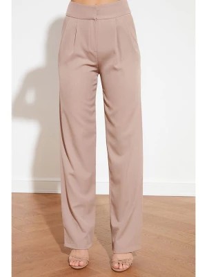 Zdjęcie produktu trendyol Spodnie w kolorze beżowym rozmiar: 36