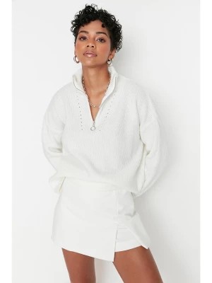 Zdjęcie produktu trendyol Sweter w kolorze białym rozmiar: M