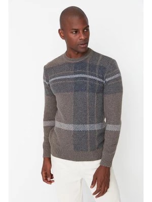 Zdjęcie produktu trendyol Sweter w kolorze szarobrązowym rozmiar: M