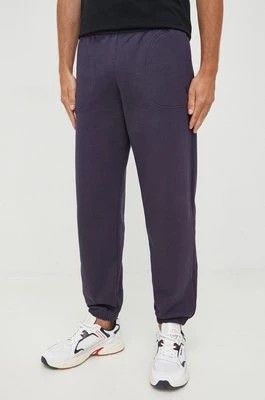 Zdjęcie produktu Trussardi spodnie dresowe bawełniane męskie kolor granatowy melanżowe