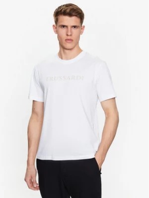 Zdjęcie produktu Trussardi T-Shirt 52T00724 Biały Regular Fit