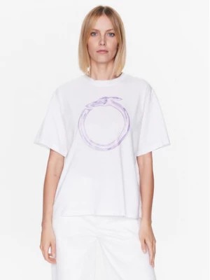 Zdjęcie produktu Trussardi T-Shirt 56T00561 Biały Regular Fit