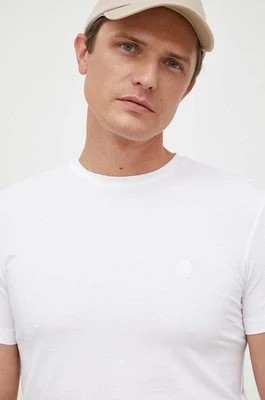 Zdjęcie produktu Trussardi t-shirt męski kolor beżowy gładki