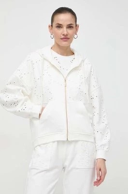 Zdjęcie produktu Twinset bluza damska kolor biały z kapturem gładka