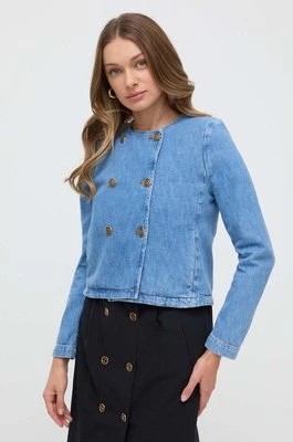 Zdjęcie produktu Twinset kurtka jeansowa damska kolor niebieski przejściowa