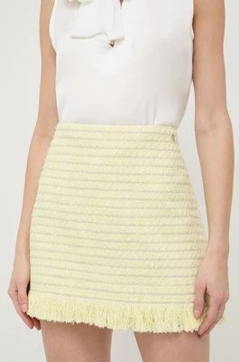 Zdjęcie produktu Twinset spódnica kolor żółty mini prosta