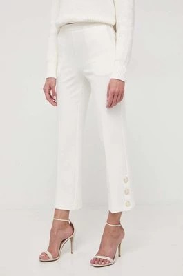 Zdjęcie produktu Twinset spodnie damskie kolor beżowy proste high waist