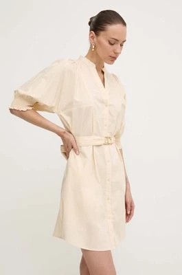 Zdjęcie produktu Twinset sukienka kolor beżowy mini oversize
