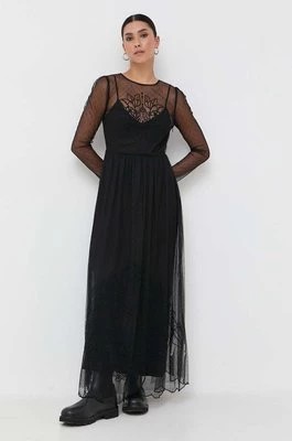 Zdjęcie produktu Twinset sukienka kolor czarny maxi rozkloszowana