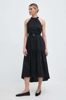 Zdjęcie produktu Twinset sukienka kolor czarny midi rozkloszowana
