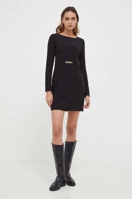 Zdjęcie produktu Twinset sukienka kolor czarny mini rozkloszowana