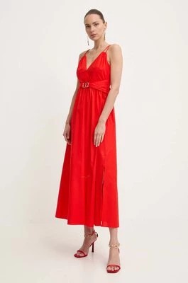 Zdjęcie produktu Twinset sukienka kolor czerwony maxi rozkloszowana