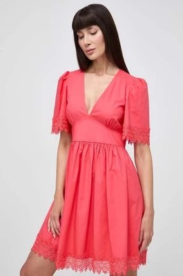Zdjęcie produktu Twinset sukienka kolor różowy midi rozkloszowana