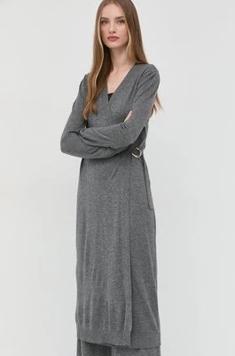 Zdjęcie produktu Twinset sukienka z domieszką wełny kolor szary midi prosta